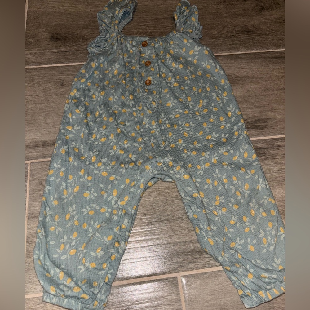 Charming Lemon Print Kids Bodysuit